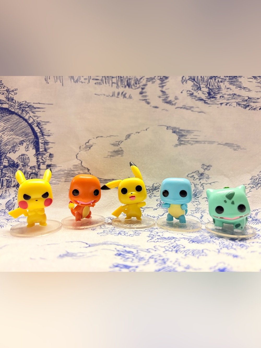 Pokémon Funko Pop! Mini Figures 1.5" Tall Lot Of 5 Starter Pokemon